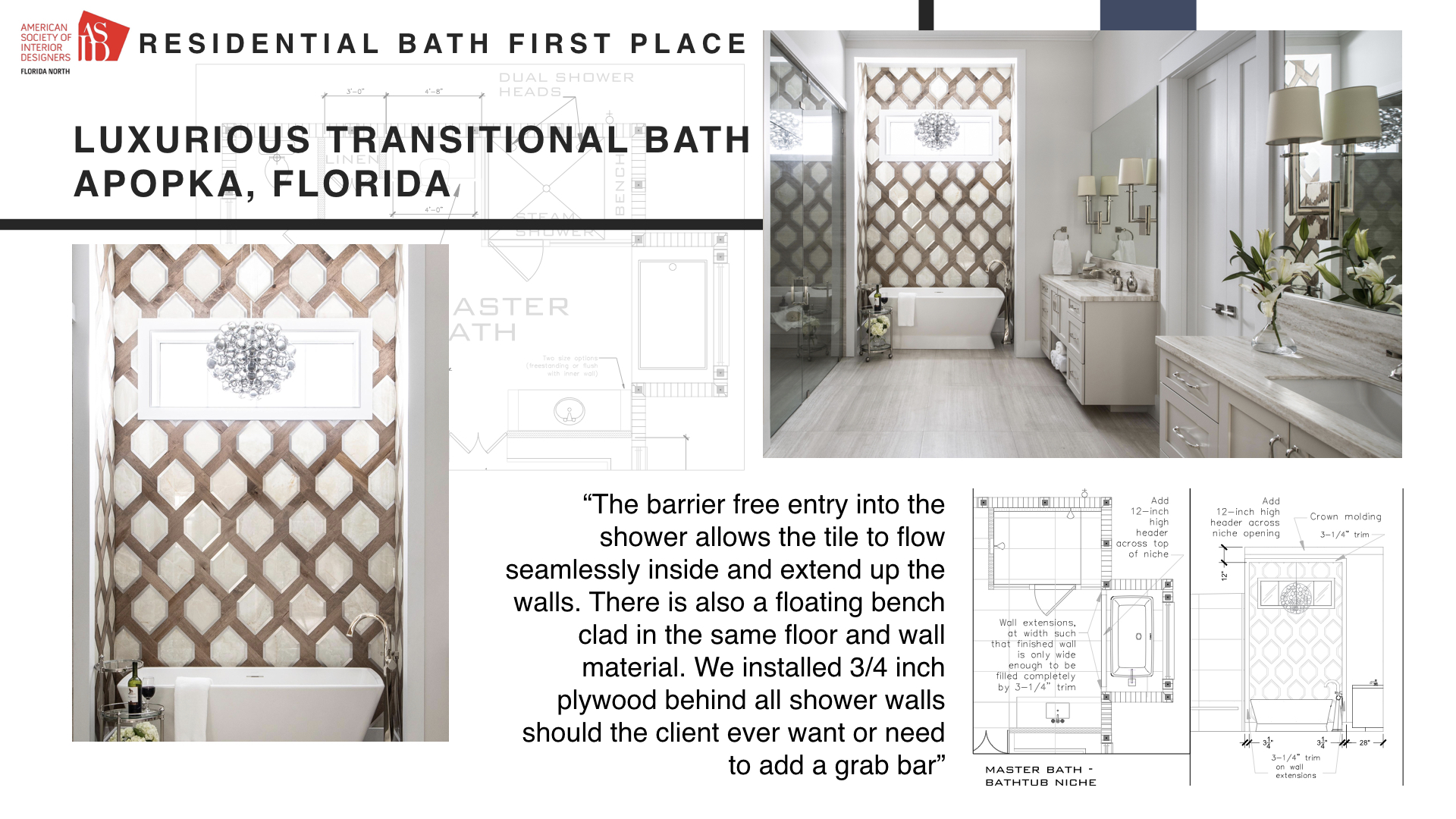 Luxurious Transitional Bath