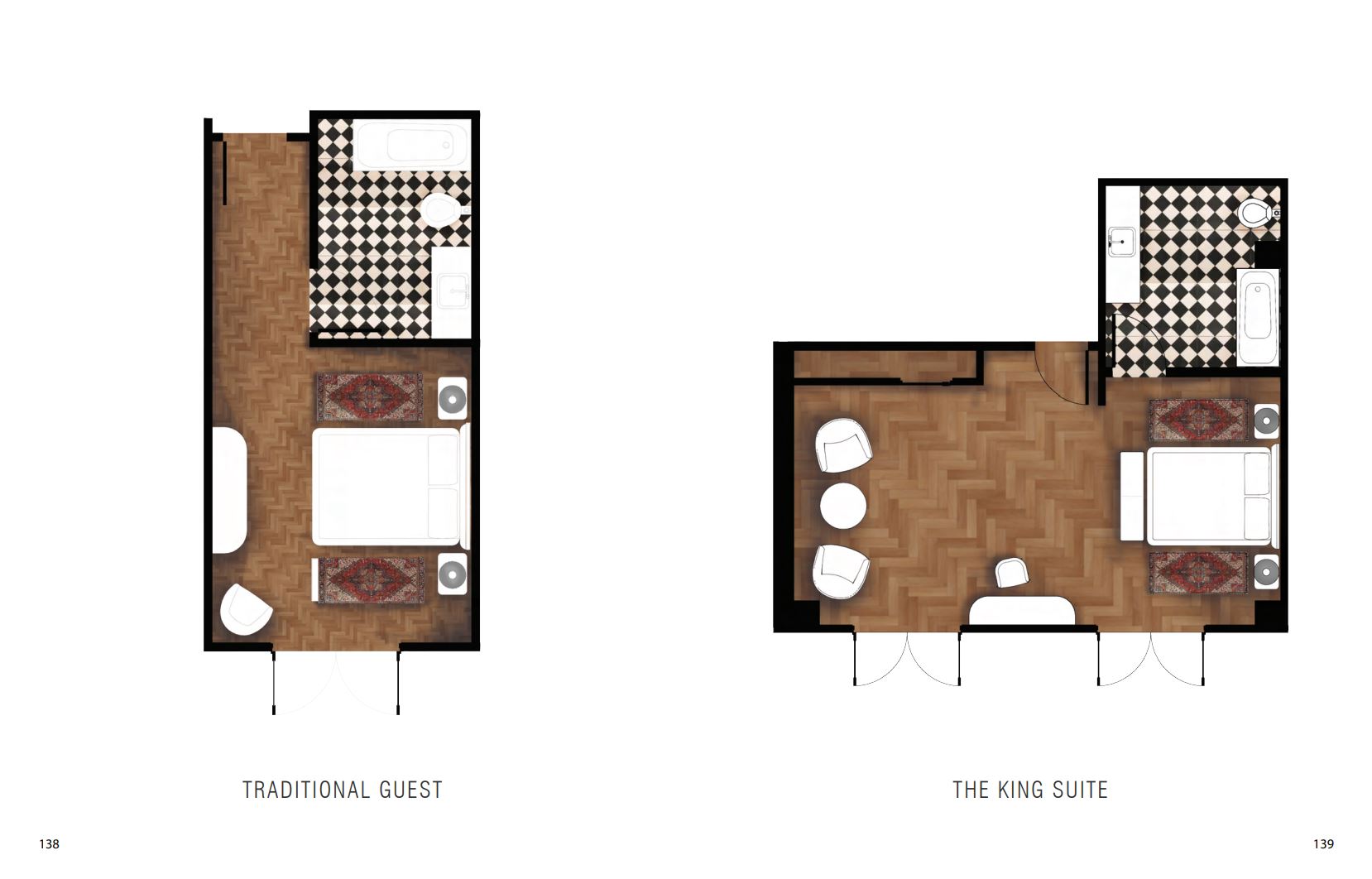 Guest Rooms Floor Plans