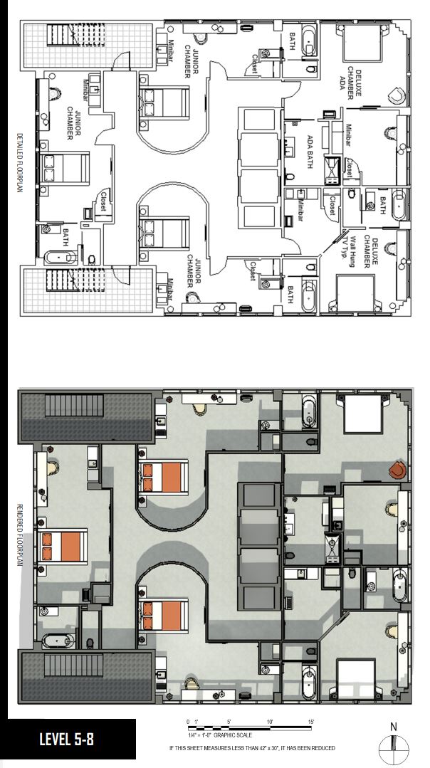 Floor Plan Levels 5-8